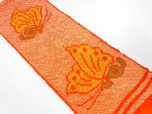 正絹　振袖用　絞り　帯揚げ